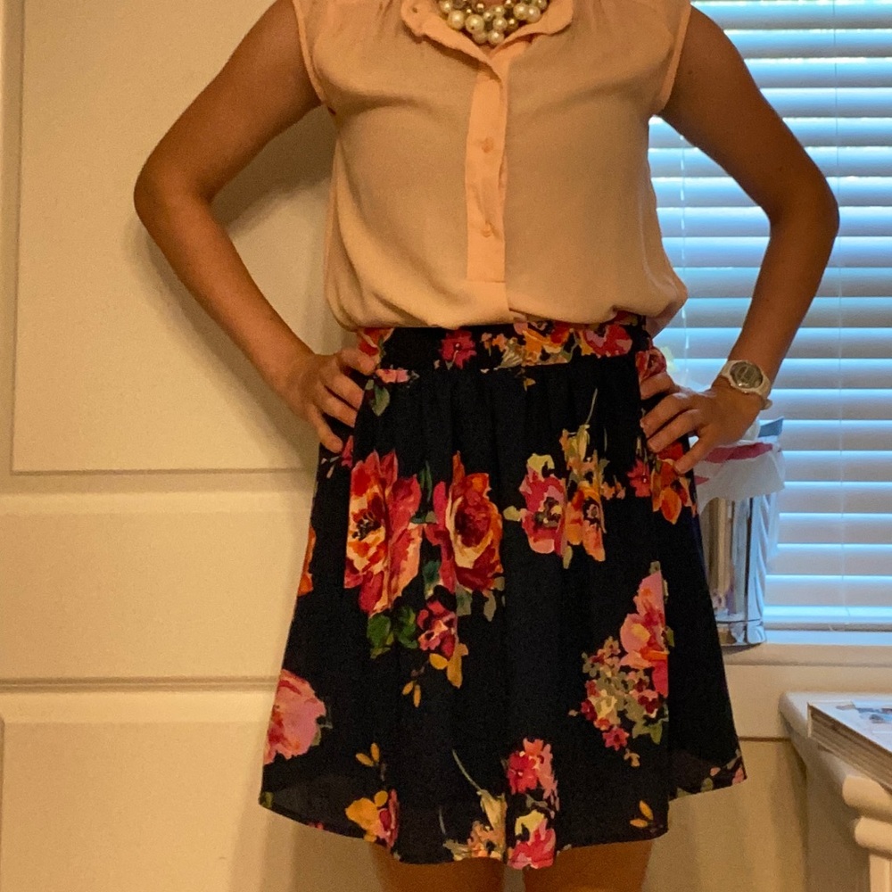 Summery floral skirt